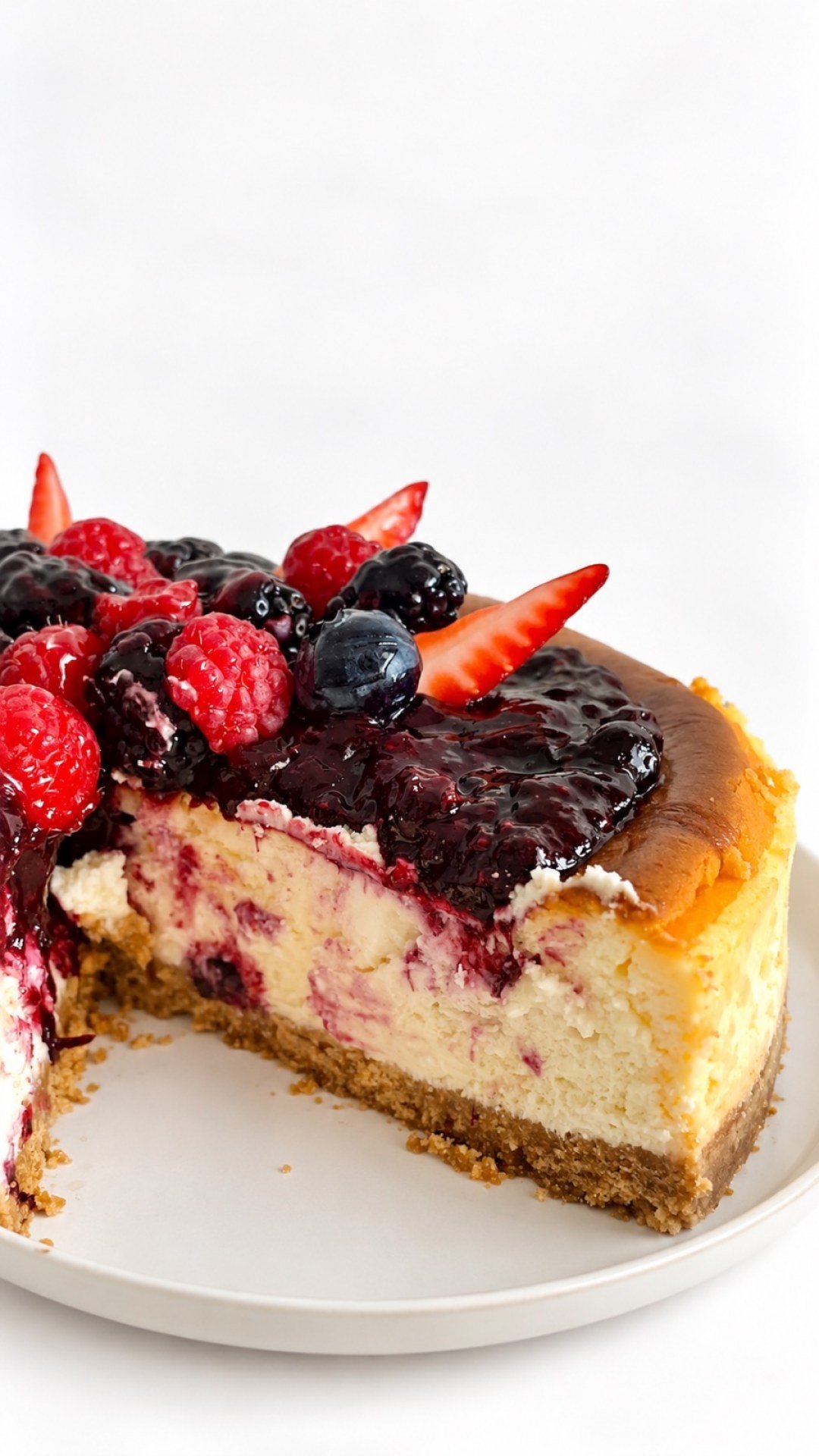 Cheesecake de frutos rojos